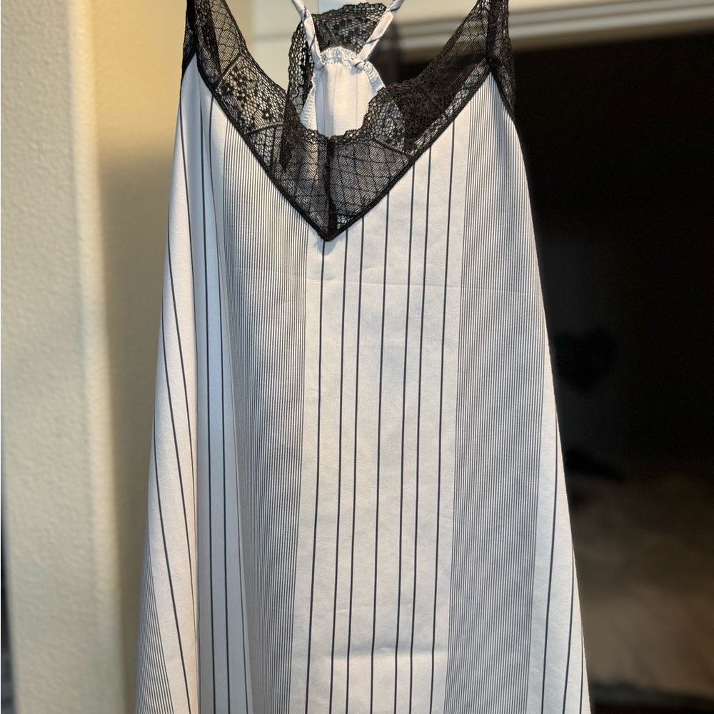 Black and White Striped Camisole